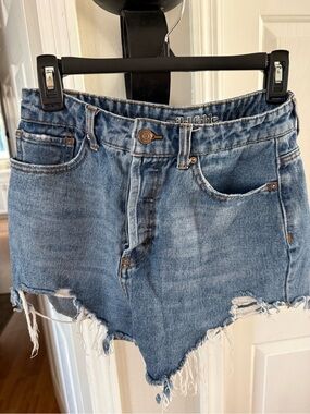 wild fable Light Blue Distressed Denim Cutoff Shorts